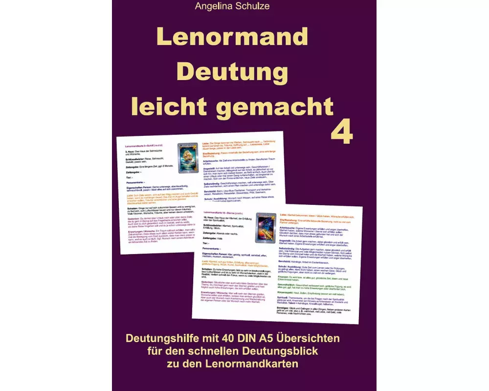 Lenormand Deutung leicht gemacht 4