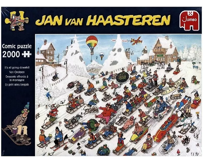 Jan van Haasteren - Es geht nur bergab - 2000 Teile