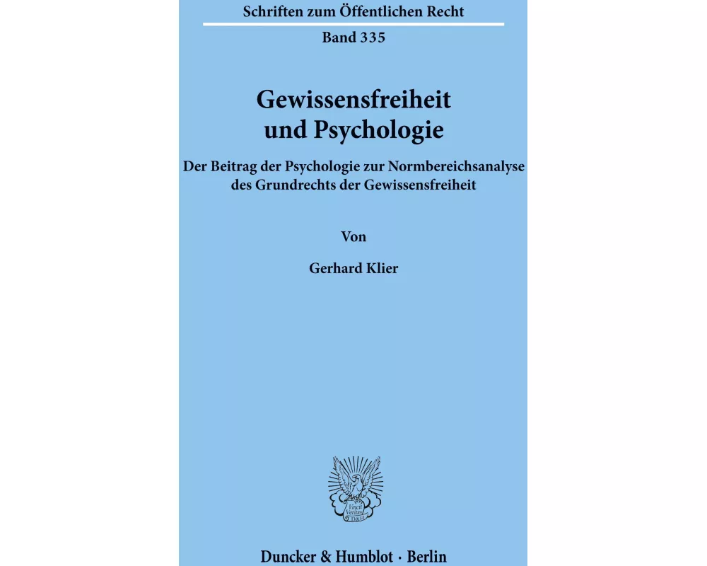 Gewissensfreiheit und Psychologie