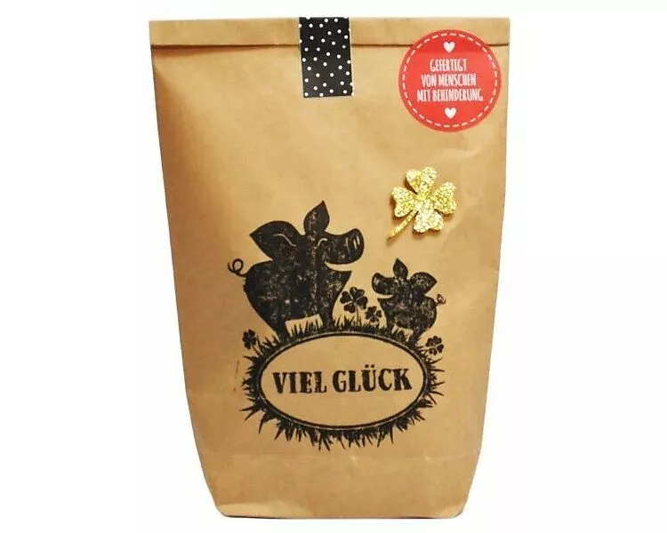 Wundertüte / Viel Glück mit Glückskleeblatt