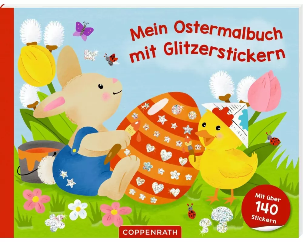 Mein Ostermalbuch mit Glitzerstickern
