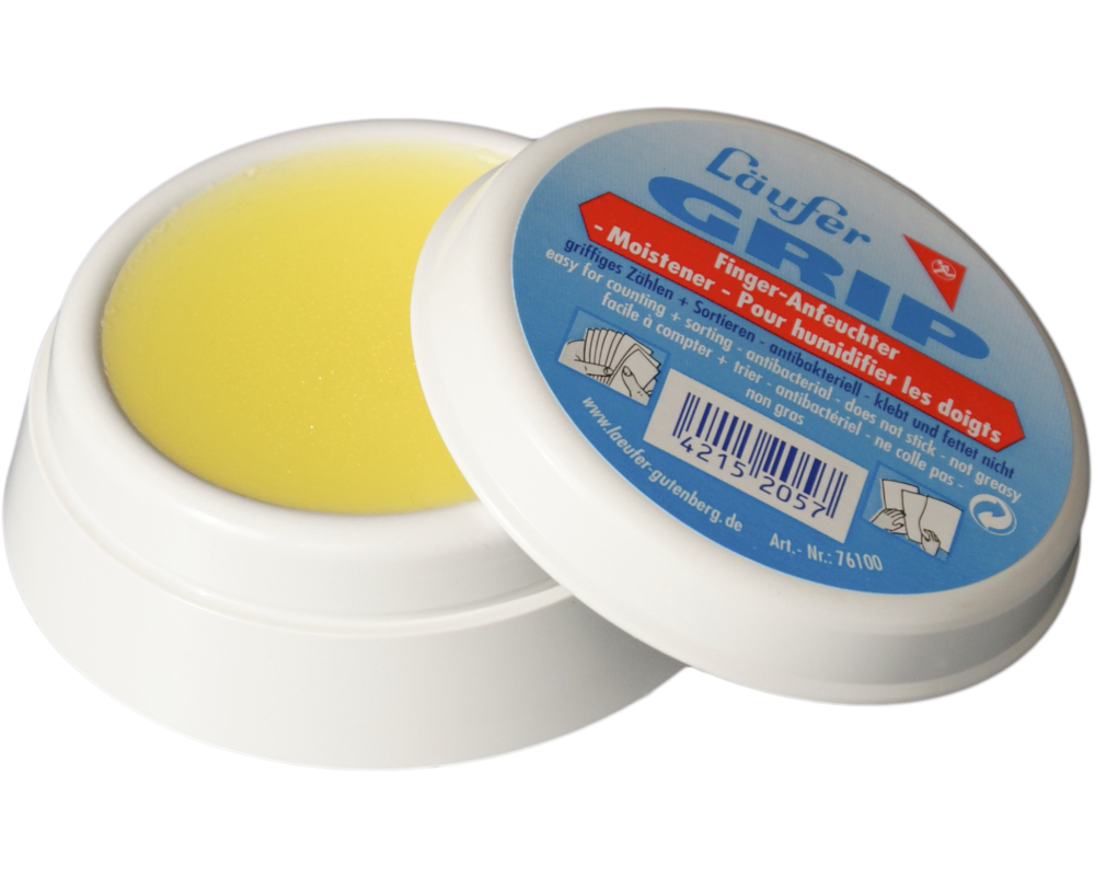 LÄUFER Fingeranfeuchter Grip D70mm 76100 Dose mit 20g