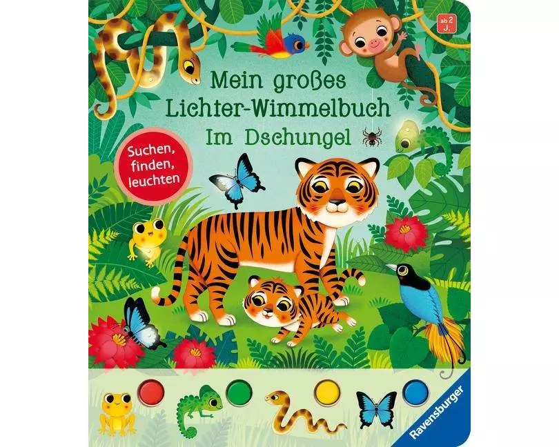 Mein großes Lichter-Wimmelbuch - Im Dschungel
