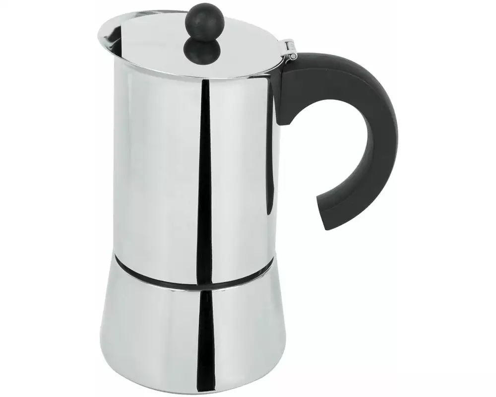 Cristel Espressokocher Adria Pour 6 Tassen, Silber