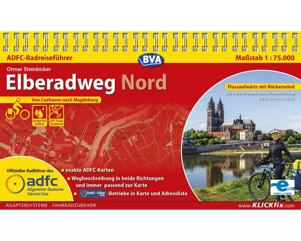 BVA ADFC Radreiseführer Elberadweg Nord