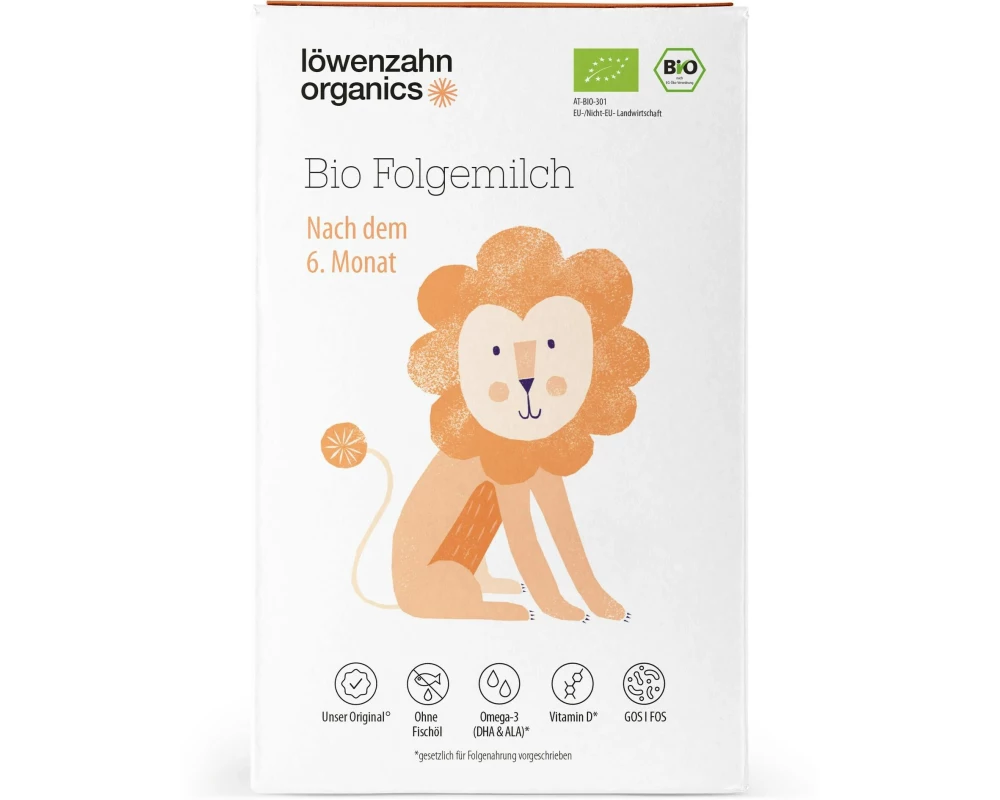 löwenzahn organics Folgemilch 6+ Monate, 500 g