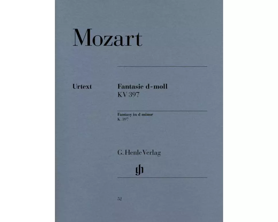 Mozart, Wolfgang Amadeus - Fantasie d-moll KV 397 (385g)