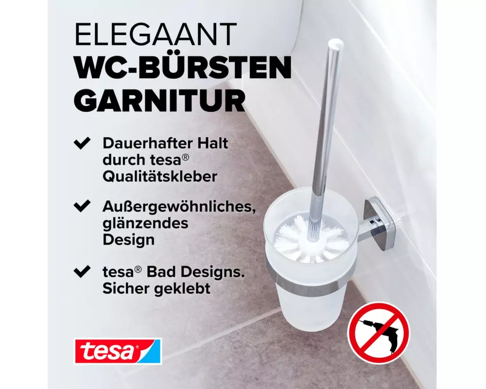 tesa ELEGAANT Weiss/Chrom