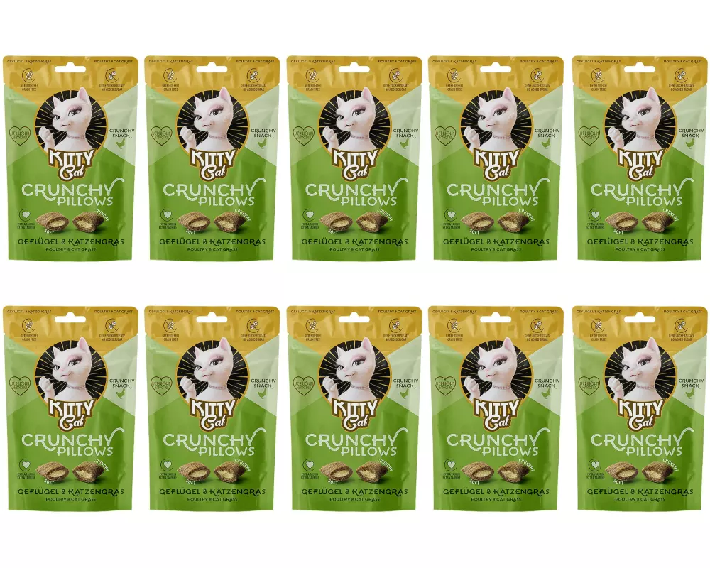 KITTY Cat KittyCat Crunchy Pillows Geflü./Katzengr. 10 x 60 g