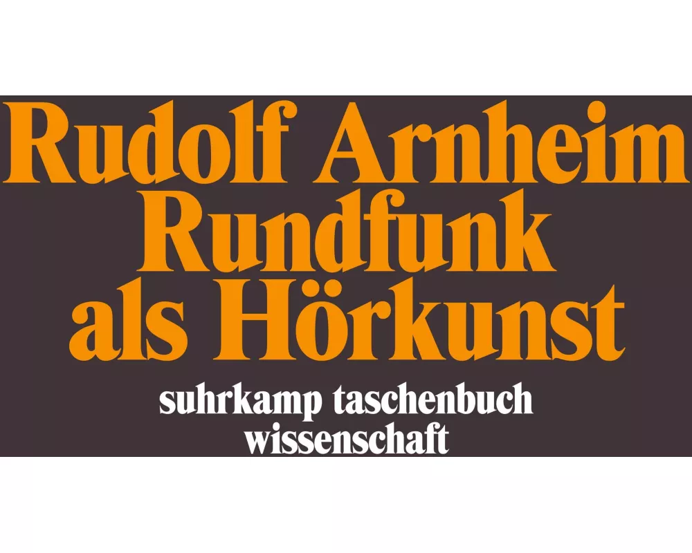 Rundfunk als Hörkunst