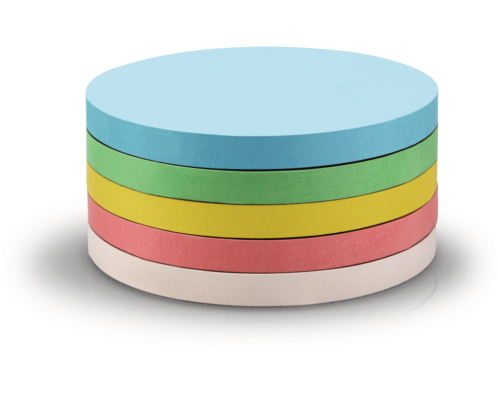 MAGNETOPLAN Moderationskarten rund 95mm 111151690 5-farbig ass. 250 Stück