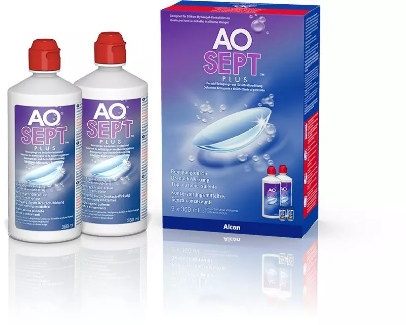 Aosept Kontaktlinsenpflege Aosept Plus 2 x 360 ml