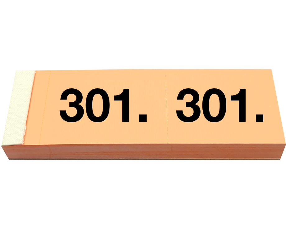 SIMPLEX Garderobenblock 301-400 13094 orange 100 Blatt