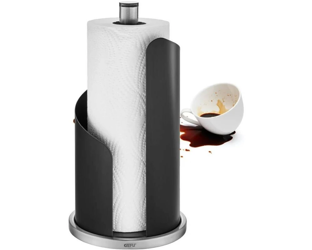 GEFU Küchenrollenhalter Curve Schwarz