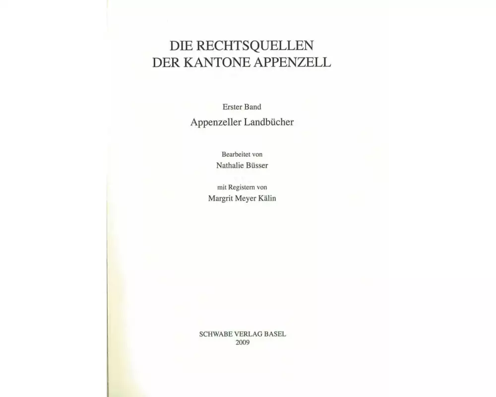 Appenzeller Landbücher