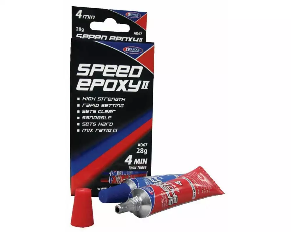 Deluxe Materials Modellbauklebstoff Speed Epoxy II 4 min Transparent