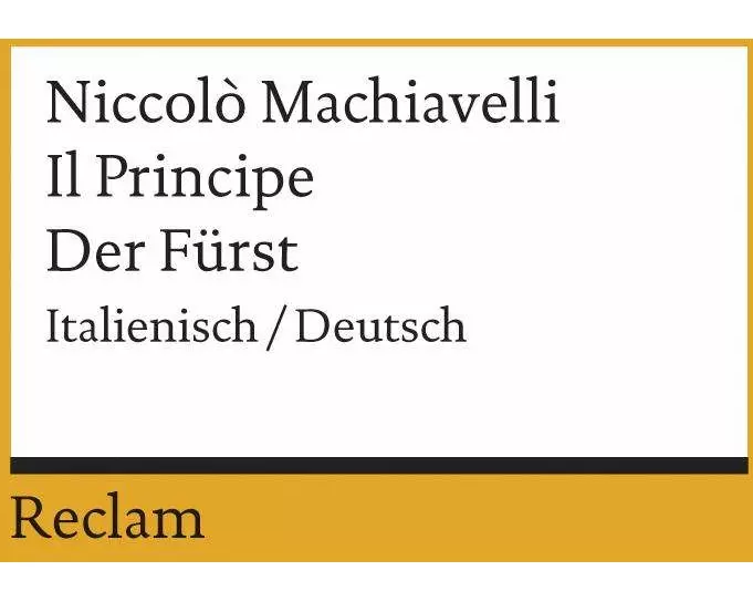 Il Principe /Der Fürst. Italienisch/Deutsch