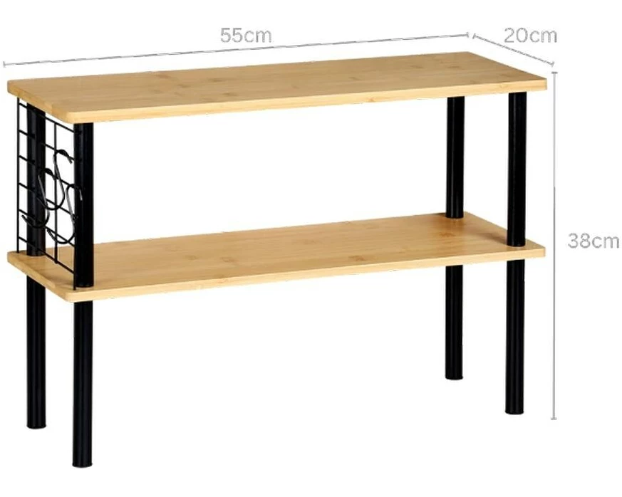 Kesper Küchenregal Schwarz/Braun