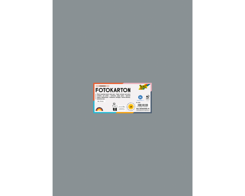 FOLIA Fotokarton 50x70cm 6184 300g, steingrau