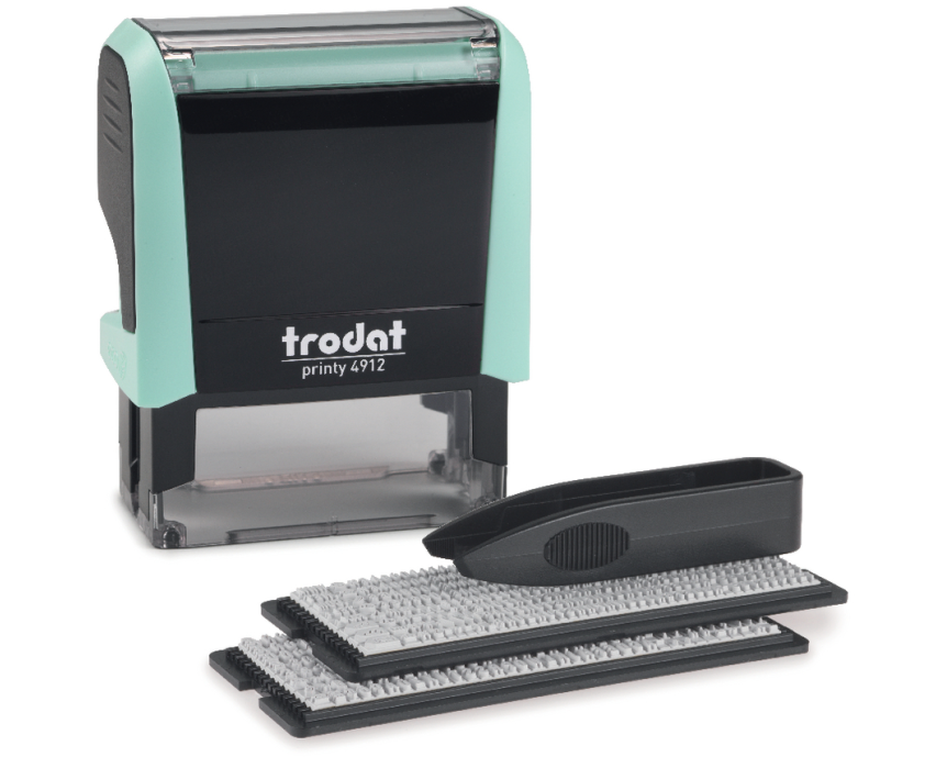 TRODAT Printy 4912 Typo 4 Zeilen Text 180858 pastellgrün