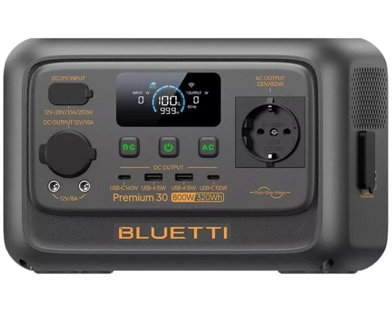 BLUETTI Power Station Premium 30 V2 320 Wh