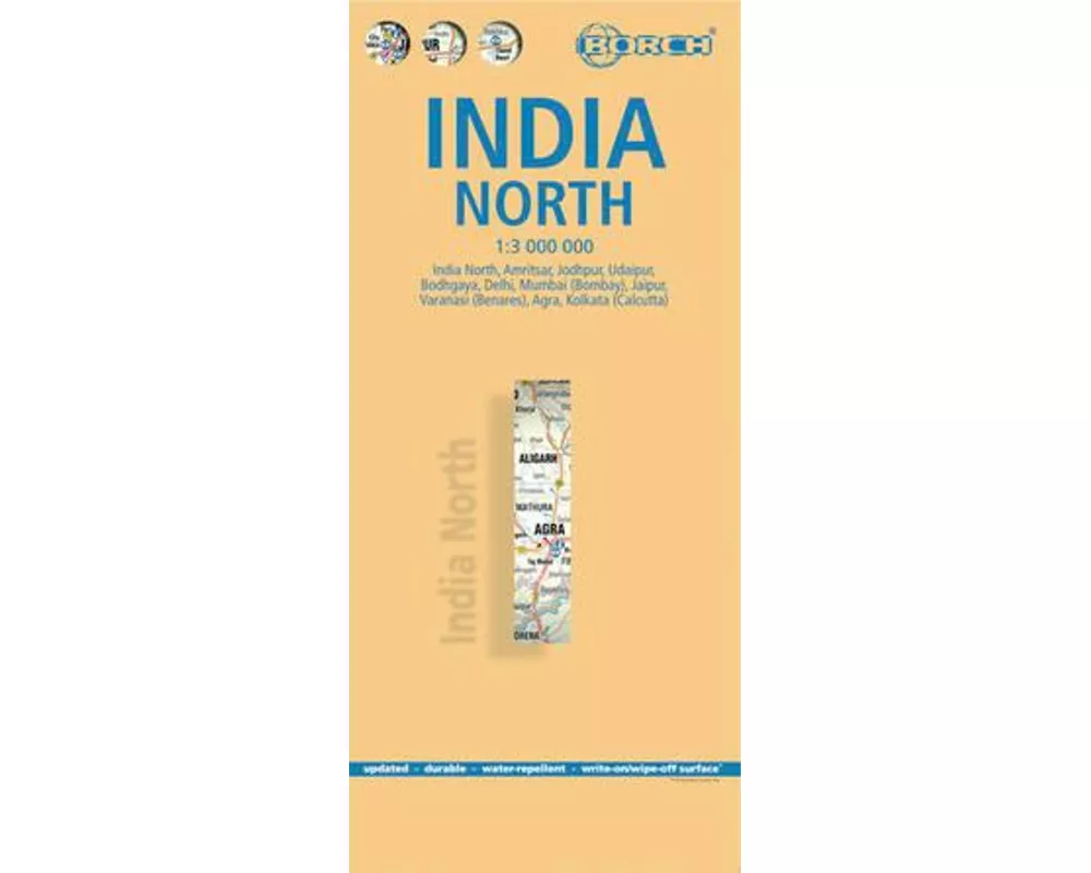 India North, Nordindien, Borch Map