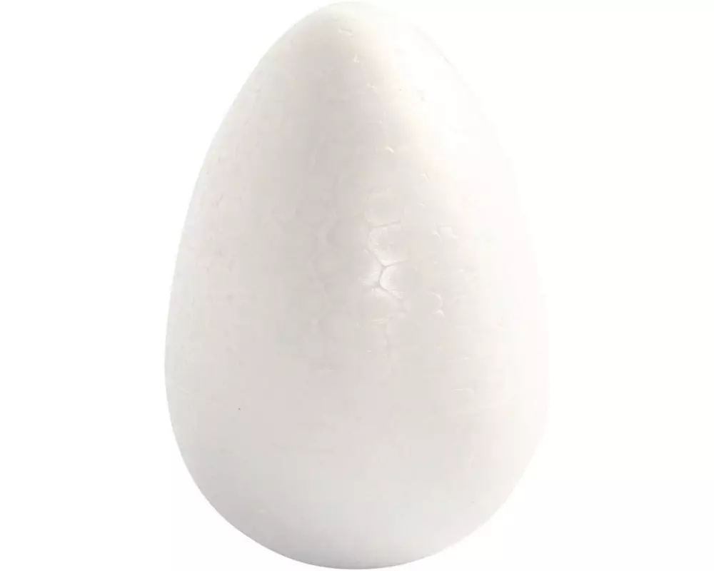 Creativ Company Styropor Ei 12 cm Weiss, 1 Stück