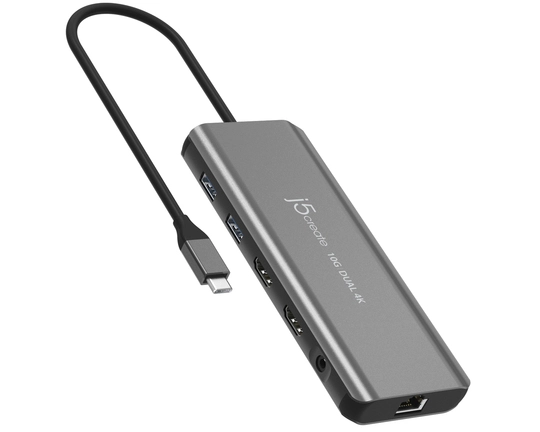 j5create Mini Dock JCD398 USB Type C Docking Station for Hard Drive, Camera, Flash Drive