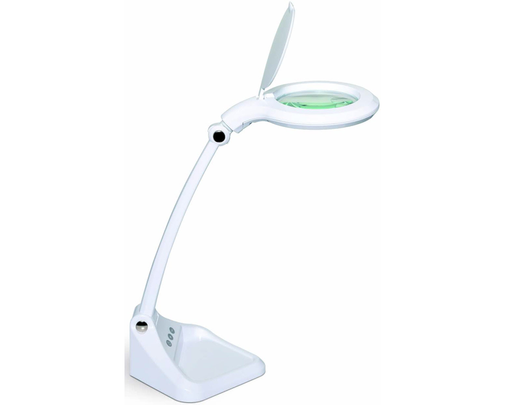 MAUL LED-Lupenleuchte 82612 MAULiris, dimmbar, weiss