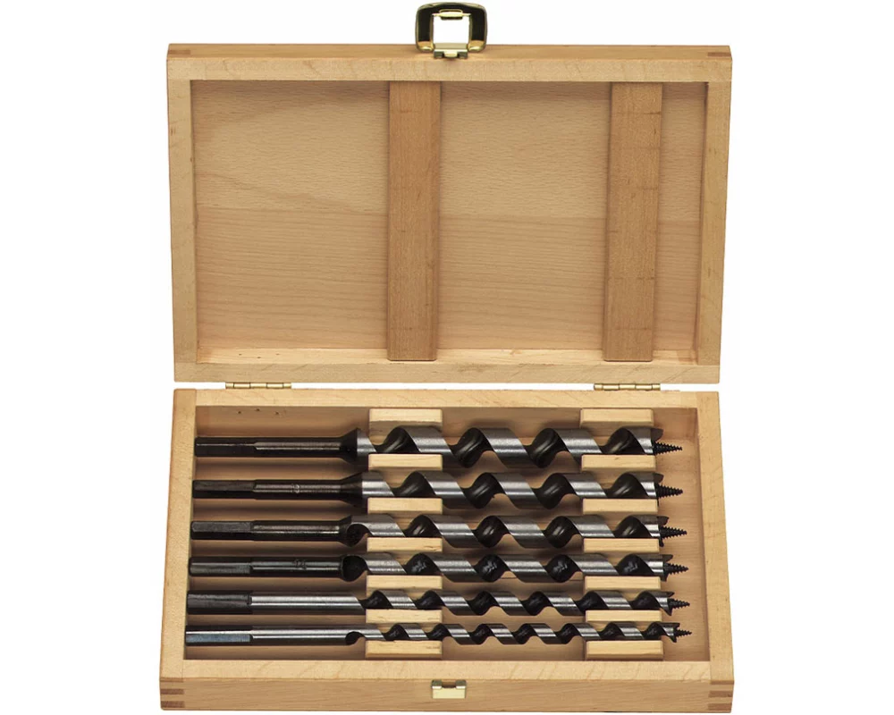 PROJAHN Holz-Schlangenbohrer Satz 6-tlg. im Holzkasten 230mm