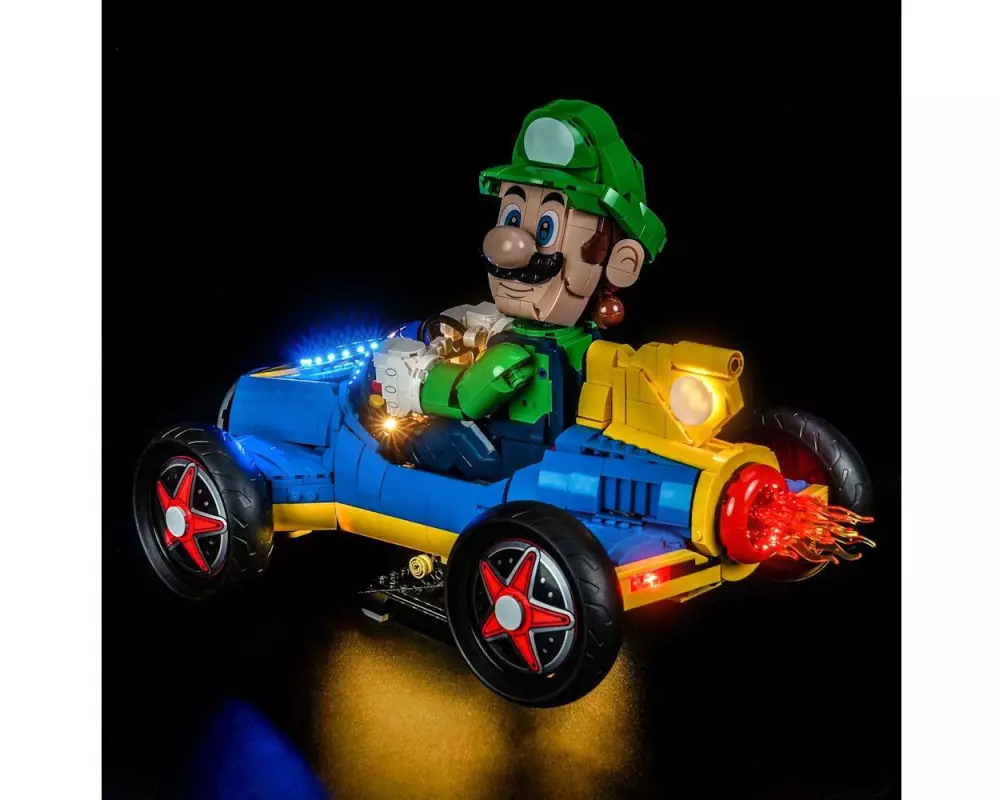 BrickBling LED-Licht-Set für LEGO 72050 Super Mario Kart Luigi