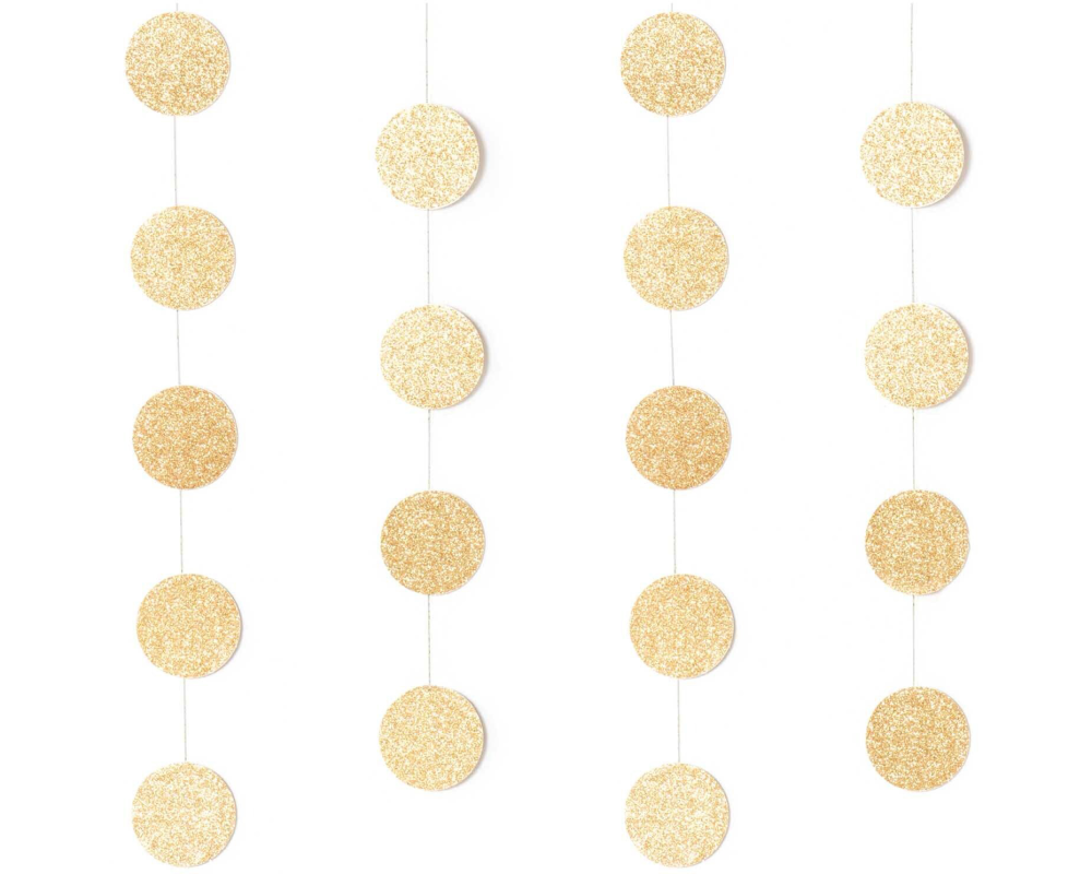 RICO DESIGN Girlande 2m 99001.84.77 Gold glitzer