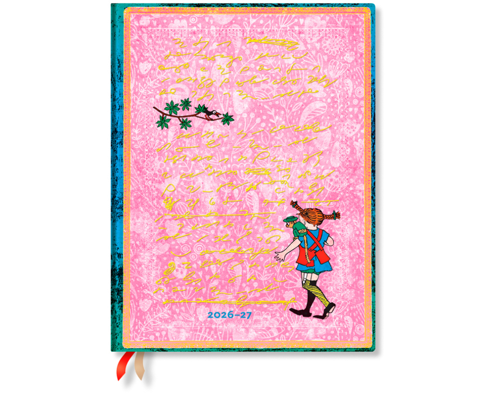 PAPERBLANKS Agenda Pippi Lang. Ultra 26/27 DD1733-3 1W/2S 18M DE VER HC 18x23cm