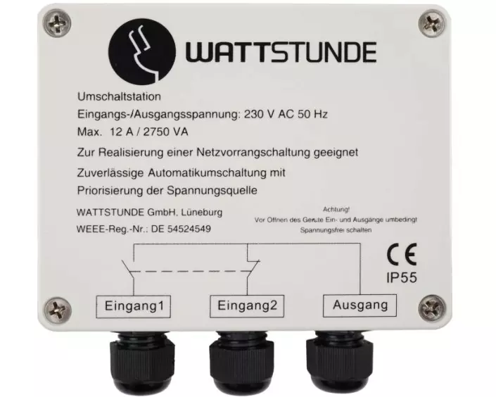 WATTSTUNDE Netzvorrangschaltung WS12ANVS 12A
