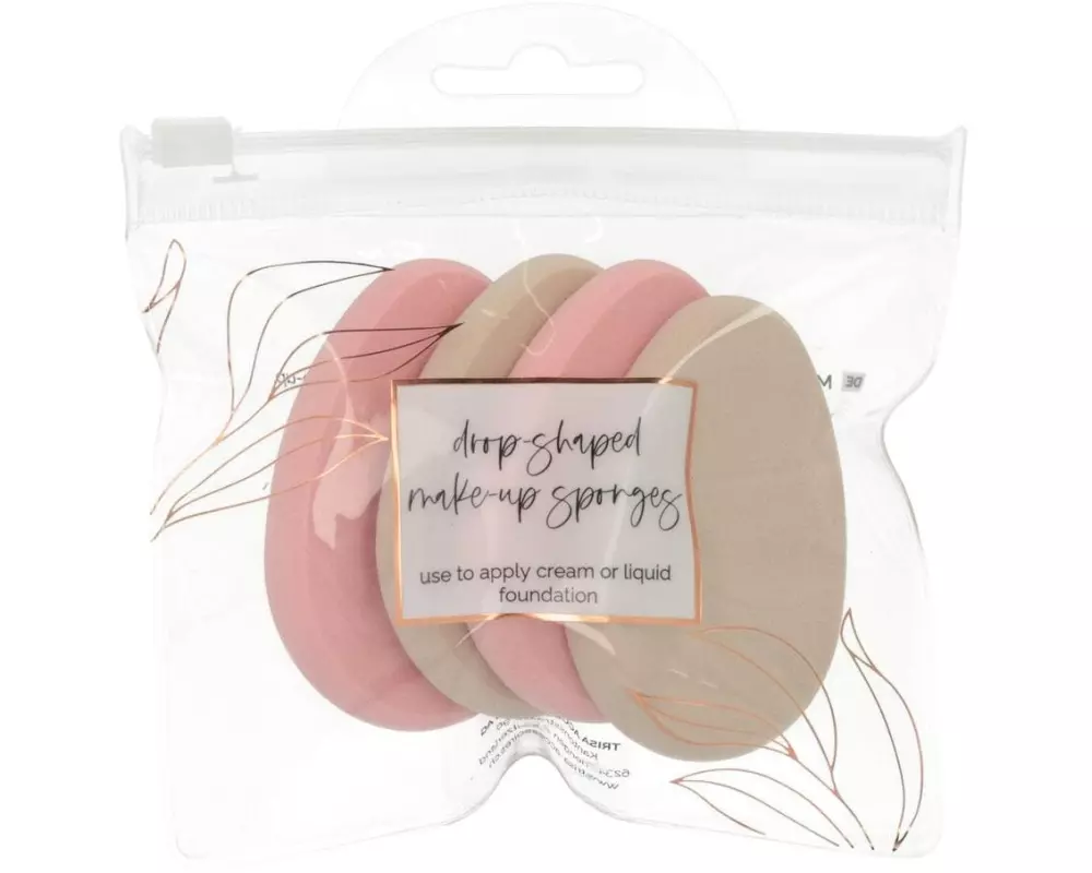 Trisa Accessoires Drop Shaped Make-up Sponges Make-up-Schwämmchen Tropfenform