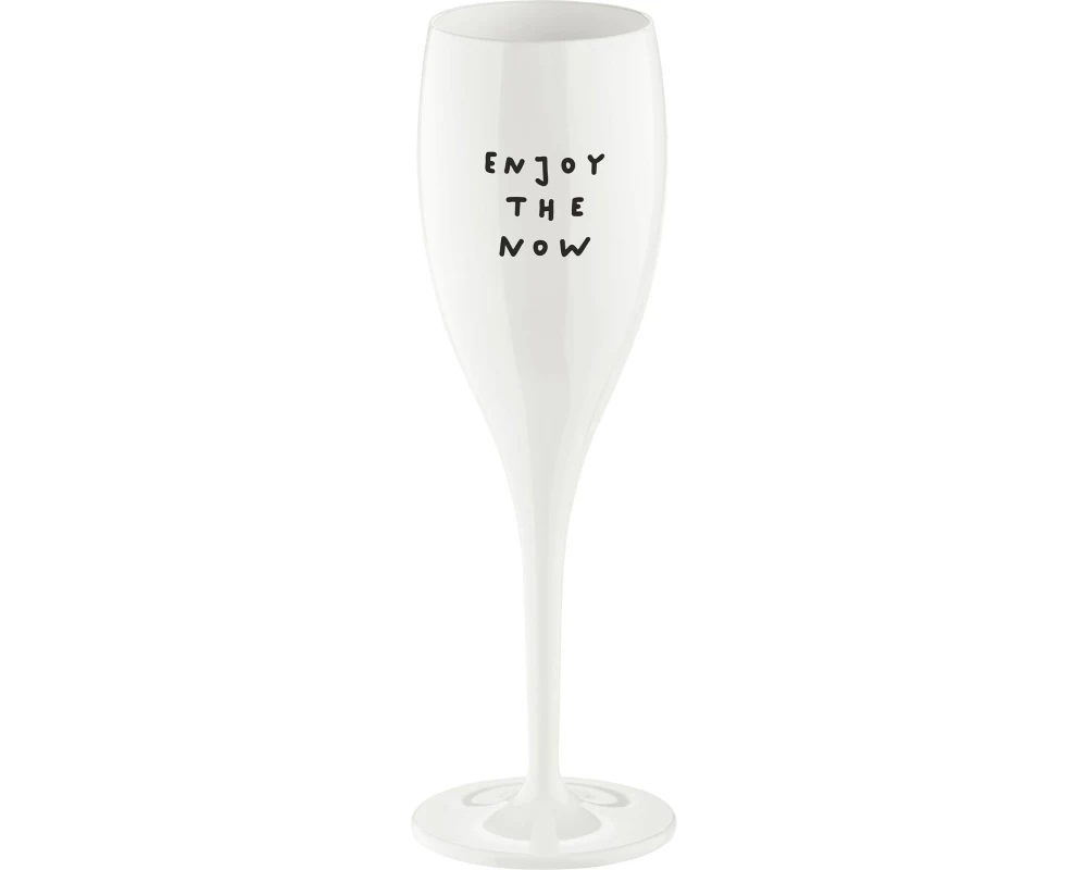 Koziol Sektglas Enjoy 100 ml, 1 Stück, Weiss