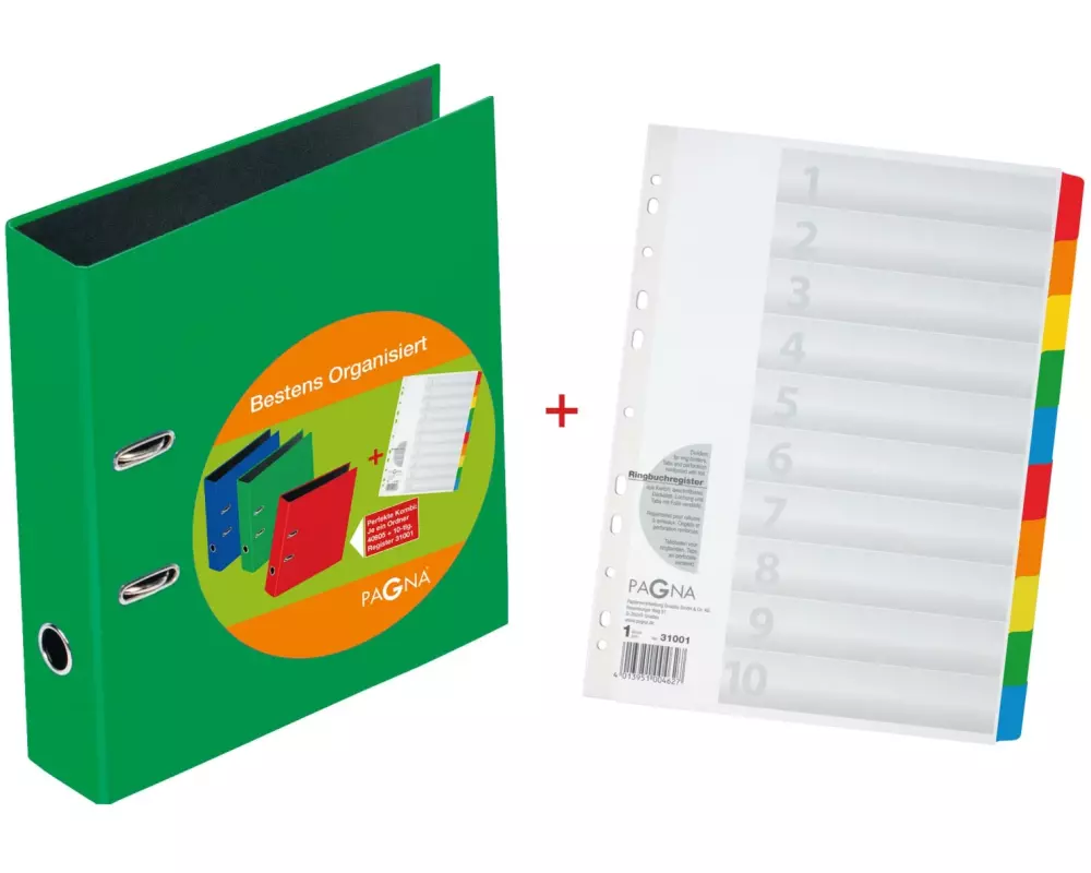 Pagna Ordner A4 7.5 cm, Grün