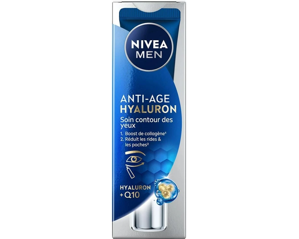NIVEA MEN Augencrème Anti-Age Hyaluron Power Hyaluron und Q10 15 ml