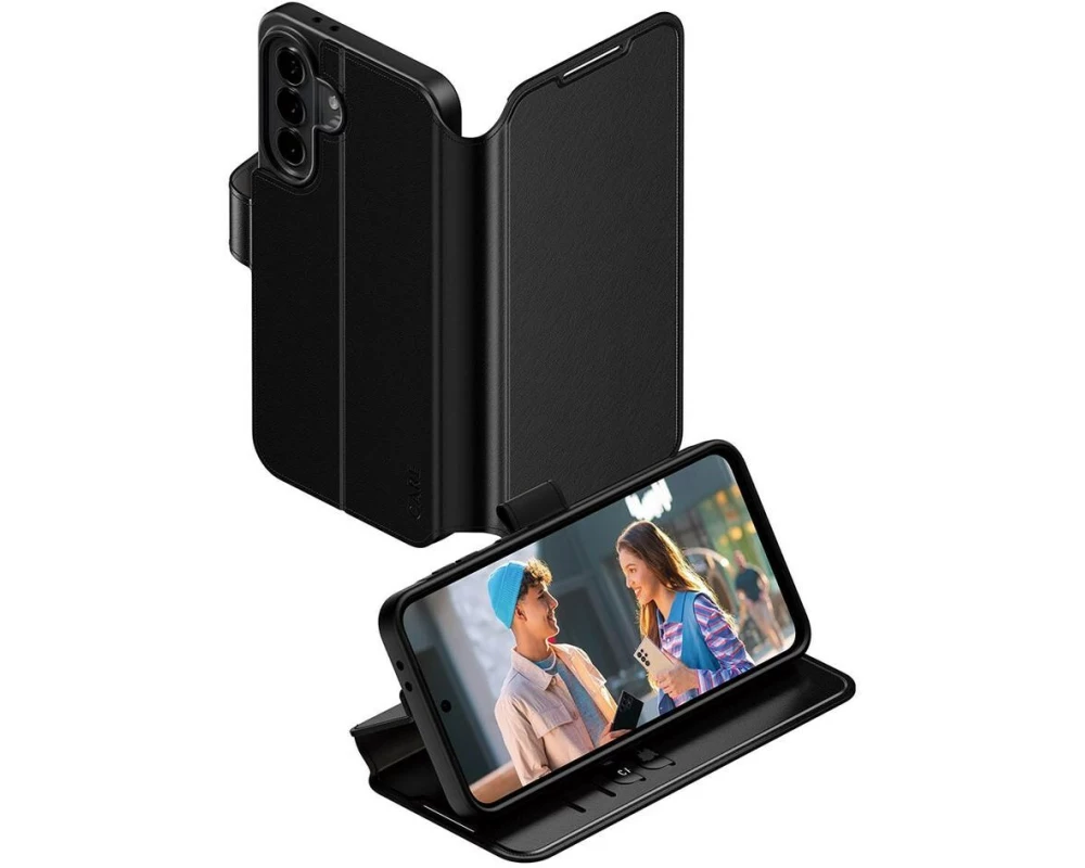 CARE Wallet Case mit Kickstand Schwarz Samsung Galaxy A37 5G
