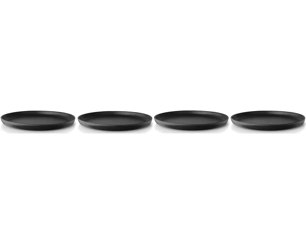 Eva Solo Speiseteller Nordic Kitchen Ø 25 cm, 4 Stück, Schwarz