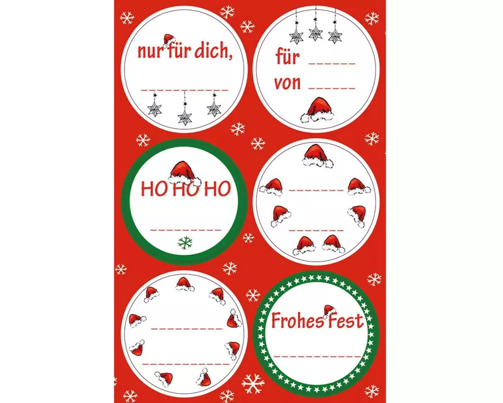 Braun + Company Sticker Niko Mütze, Weihnachten