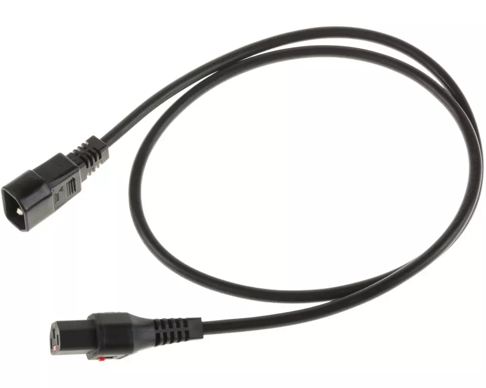 IEC LOCK Gerätekabel 0.5 m C13-C14