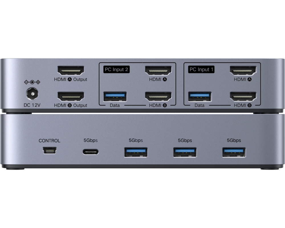 UGREEN HDMI KVM Switch 2 In 2 Out 85100 Dual Monitor,BB