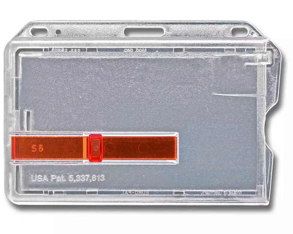 Diverse Ausweishalter S5 mit 1 Roten Schieber 10 Stück