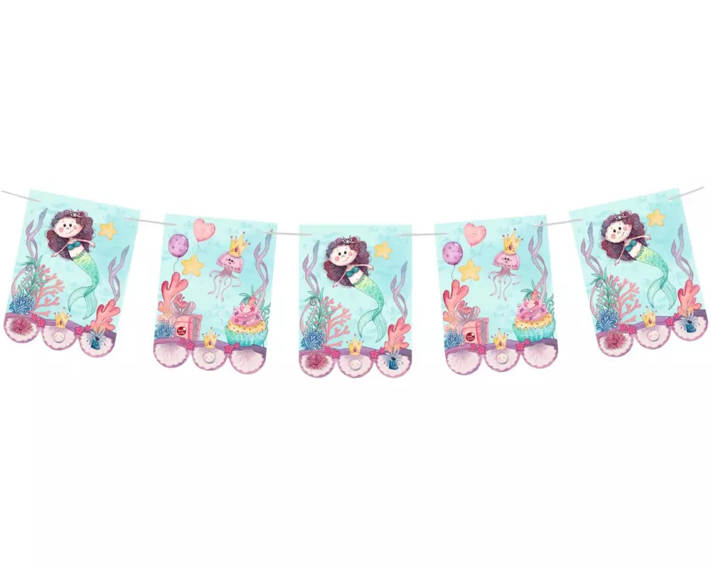 Susy Card Girlande Mermaid 2.5 m, Rosa
