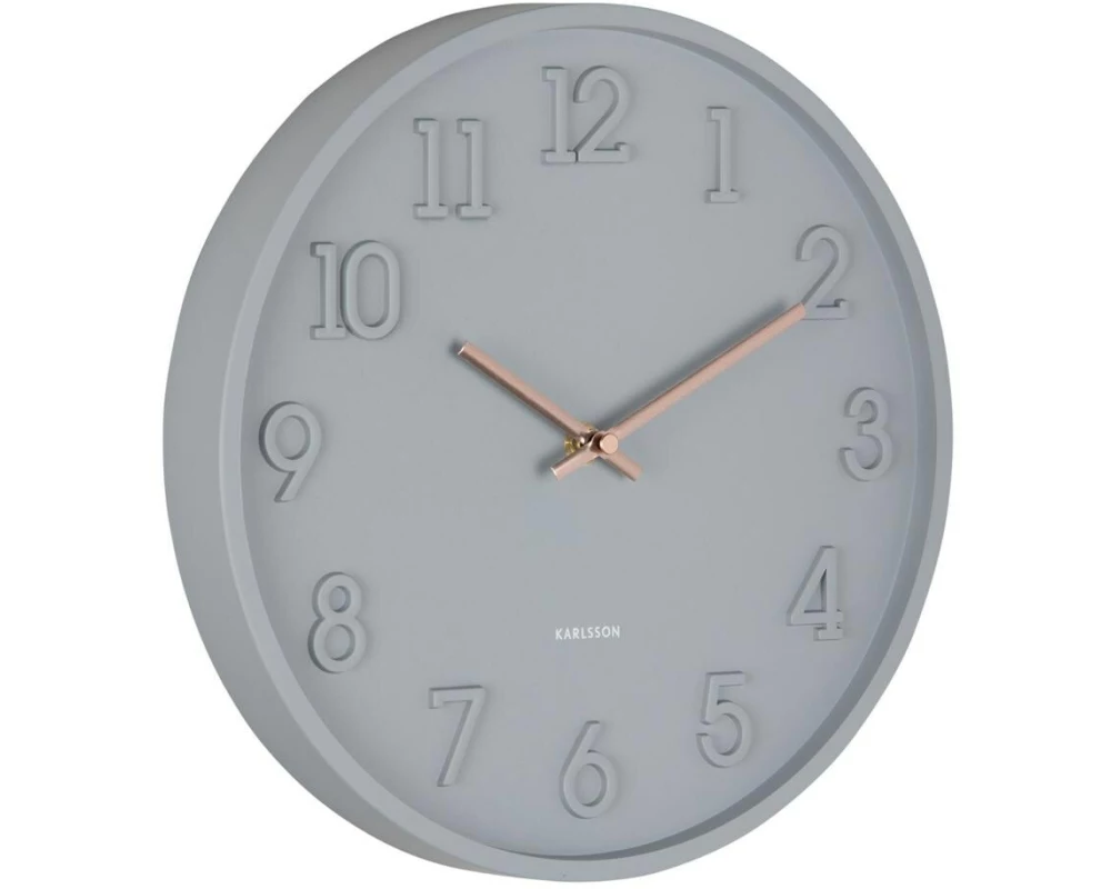 KARLSSON Wanduhr Calma 30 x 3.8cm, Dunkelgrau