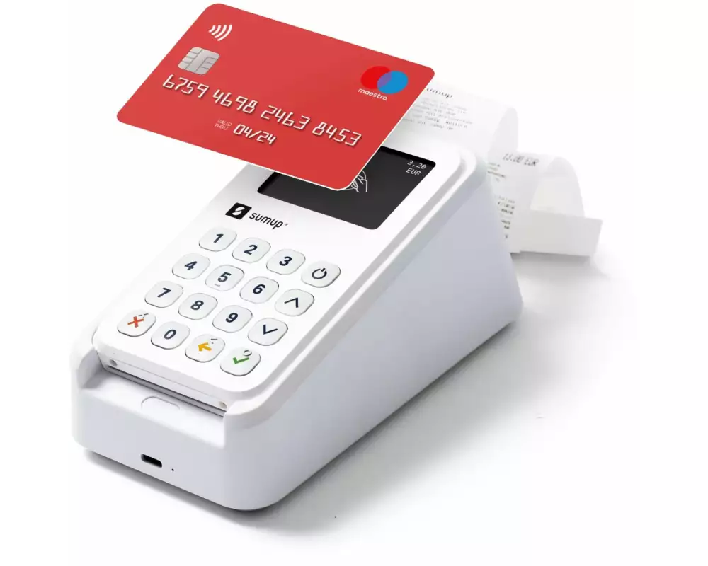 SumUp Chipkartenleser 3G Kartenterminal + Drucker