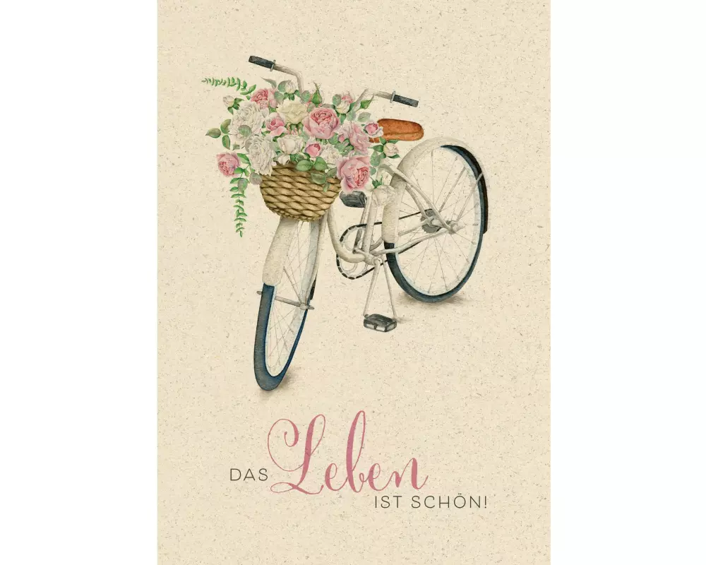 Natur Verlag Motivkarte Das Leben ist schön 17.5 x 12.2 cm