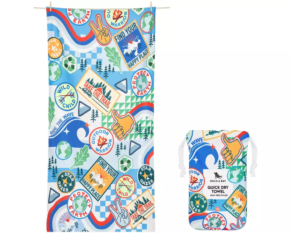 Dock & Bay Badetuch Into the Wild M, Mehrfarbig