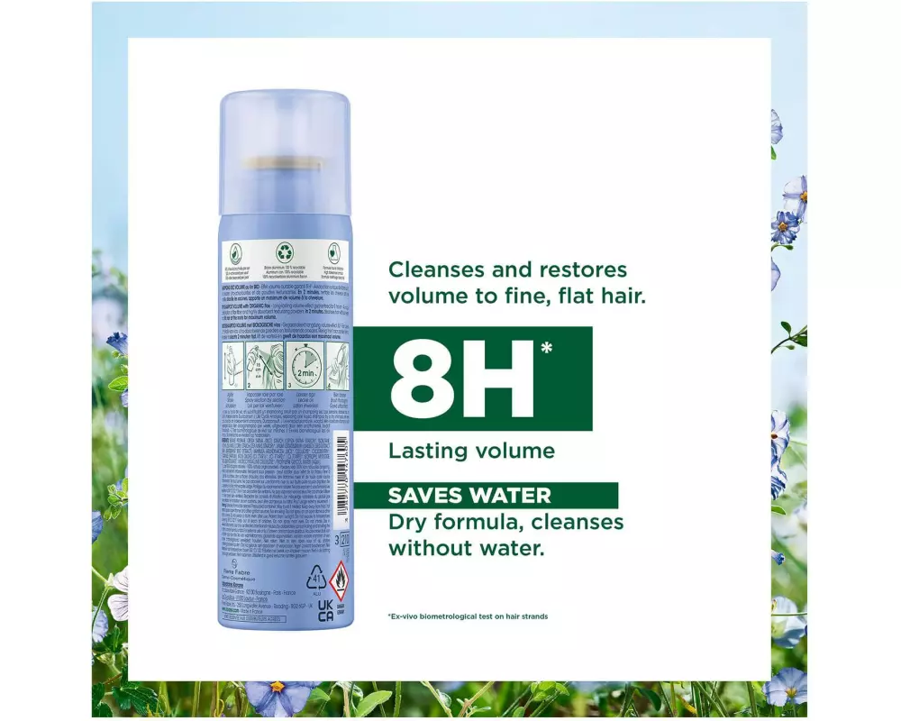 KLORANE Lein – Trockenshampoo 150 ml
